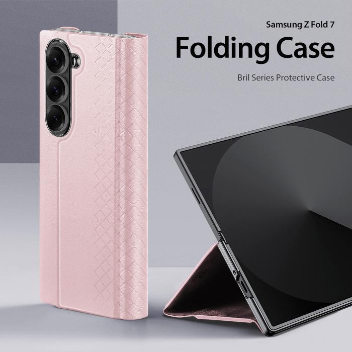 Bild 3, DUX DUCIS Samsung Galaxy Z Fold 7 Fodral Bril Series Rosa