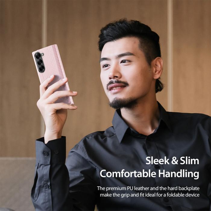Bild 4, DUX DUCIS Samsung Galaxy Z Fold 7 Fodral Bril Series Rosa