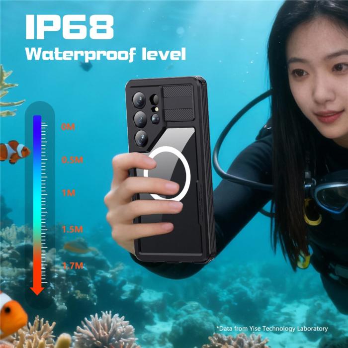 Bild 5, REDPEPPER Galaxy S26 Ultra Skal MagSafe Vattentätt IP68 Svart