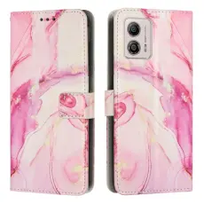 Motorola Moto G13 / G23 / G53 5G Fodral Marmor Textur Ros&eacute;guld