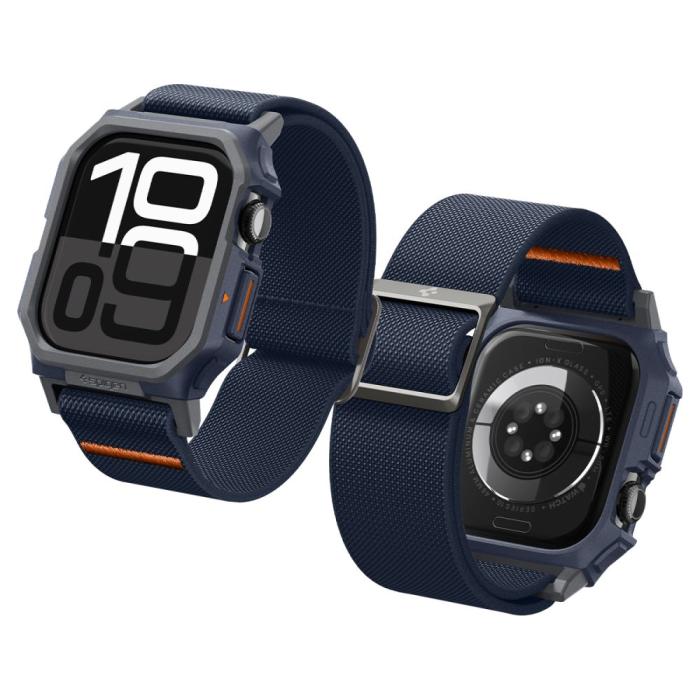 Bild 2, Spigen Apple Watch 11/10 (46 mm) Skal/Armband Lite Fit 'Pro' Navy Blue
