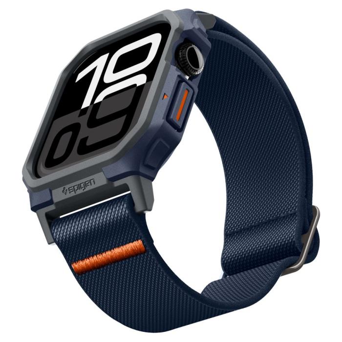 Bild 3, Spigen Apple Watch 11/10 (46 mm) Skal/Armband Lite Fit 'Pro' Navy Blue