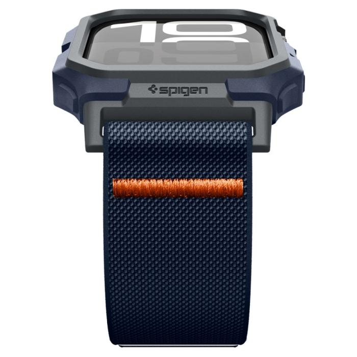 Bild 4, Spigen Apple Watch 11/10 (46 mm) Skal/Armband Lite Fit 'Pro' Navy Blue