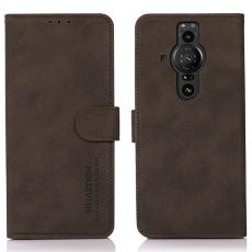 KHAZNEH Sony Xperia Pro-I Fodral Retro Läder Brun