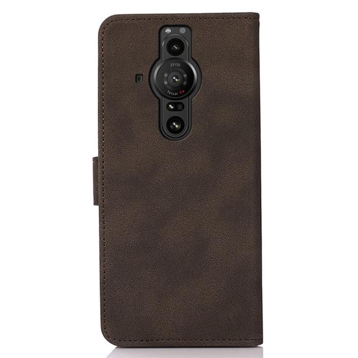 Bild 3, KHAZNEH Sony Xperia Pro-I Fodral Retro Läder Brun
