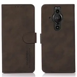 KHAZNEH Sony Xperia Pro-I Fodral Retro Läder Brun