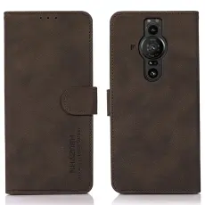KHAZNEH Sony Xperia Pro-I Fodral Retro Läder Brun