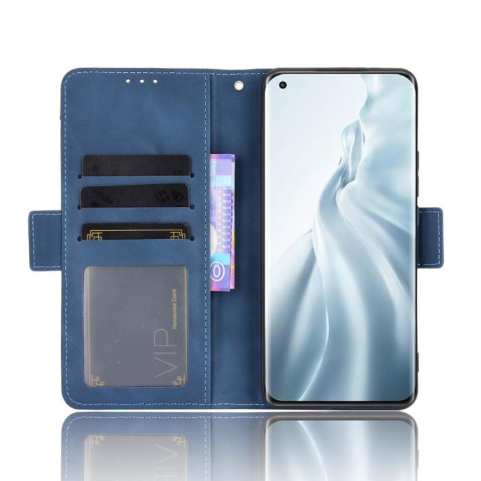 Bild 5, Xiaomi Mi 11 - Fodral Med Avtagbart Kortfodral - Blå