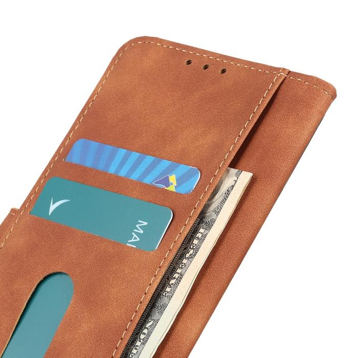 Bild 5, Xiaomi Mi 11 - KHAZNEH Retro Läder Fodral - Brun