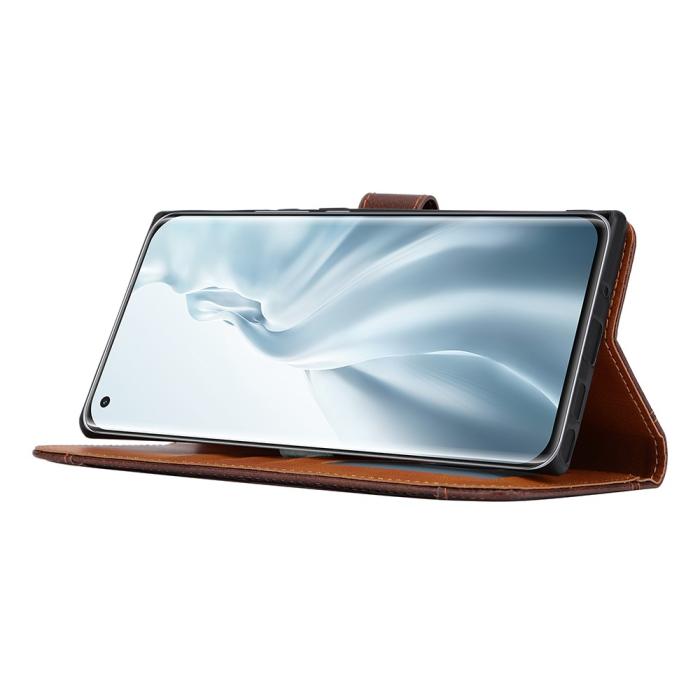 Bild 5, Xiaomi Mi 11 - Premium Läder Fodral - Svart