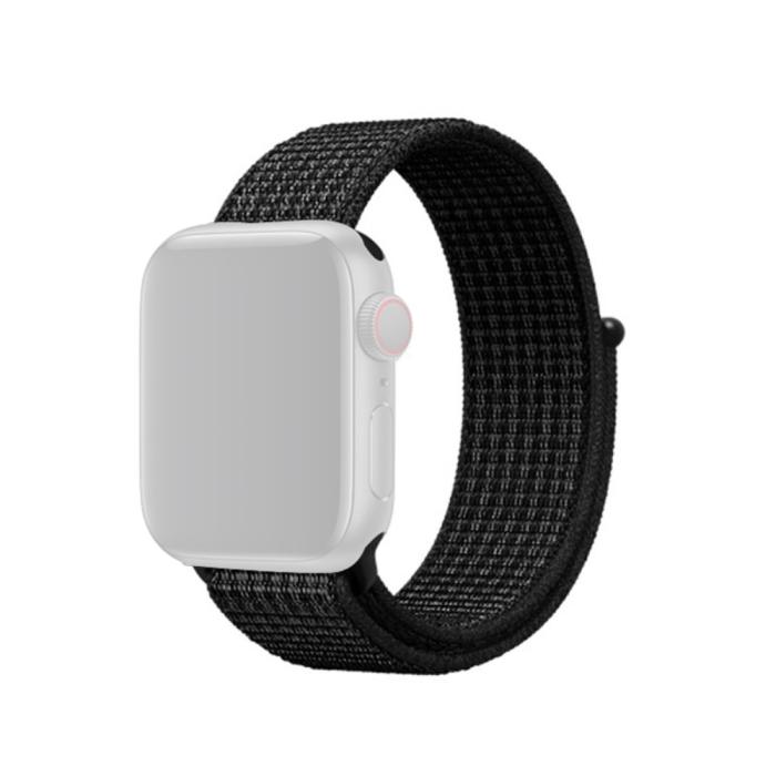 Bild 1, Nylon Armband Apple Watch 42/44/45/49 mm Svart