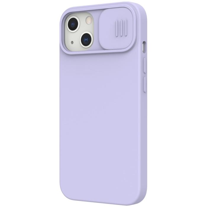 Bild 3, iPhone 13 Pro - NILLKIN MagSafe CamShield Silky Liquid Skal - Lila