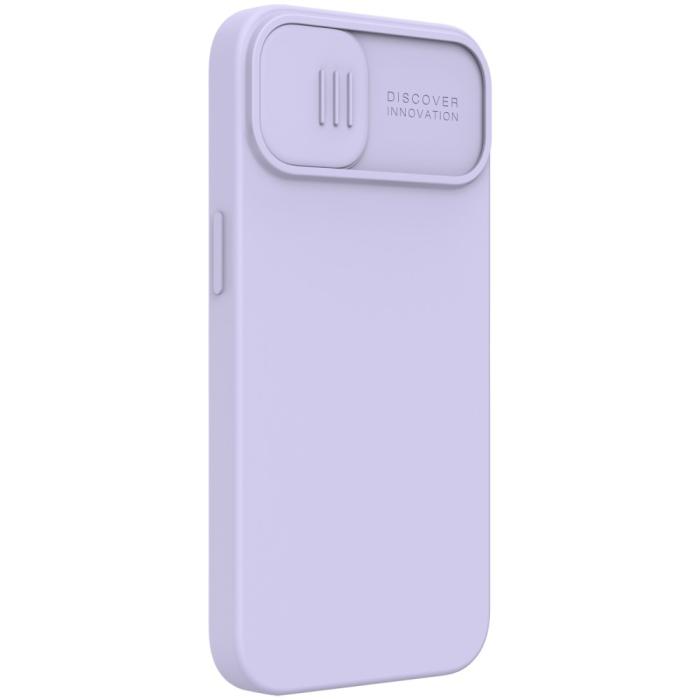 Bild 5, iPhone 13 Pro - NILLKIN MagSafe CamShield Silky Liquid Skal - Lila