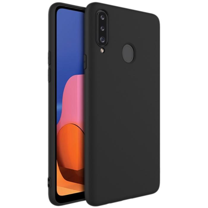 Bild 1, Samsung Galaxy A20s - IMAK Matt TPU Skal - Svart