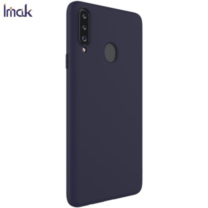 Bild 3, Samsung Galaxy A20s - IMAK Matt TPU Skal - Blå
