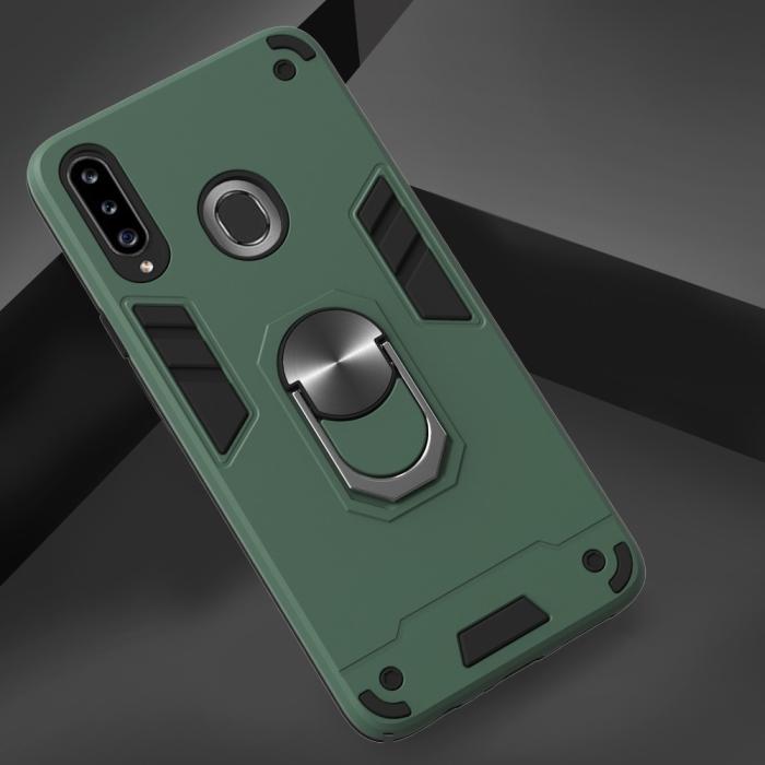 Bild 4, Samsung Galaxy A20s - Ring Skal - Grön