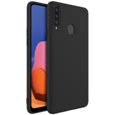 Samsung Galaxy A20s - IMAK Matt TPU Skal - Svart