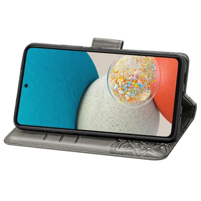 Bild 5, Samsung Galaxy A53 5G Fodral Butterfly Grå
