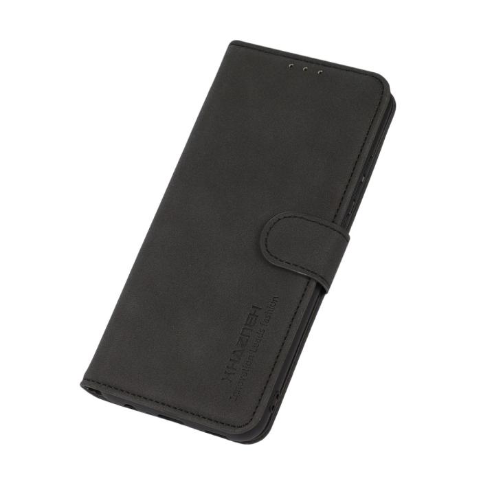 Bild 6, KHAZNEH Xiaomi Redmi Note 11 4G Fodral Retro Läder Svart