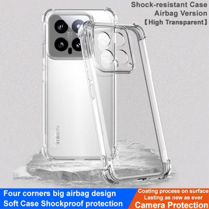 Bild 2, IMAK Xiaomi 14 Skal Shockproof TPU Transparent