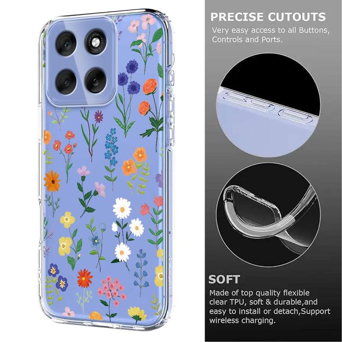 Bild 6, Motorola Moto G56 5G Skal Med Tryck Blommor