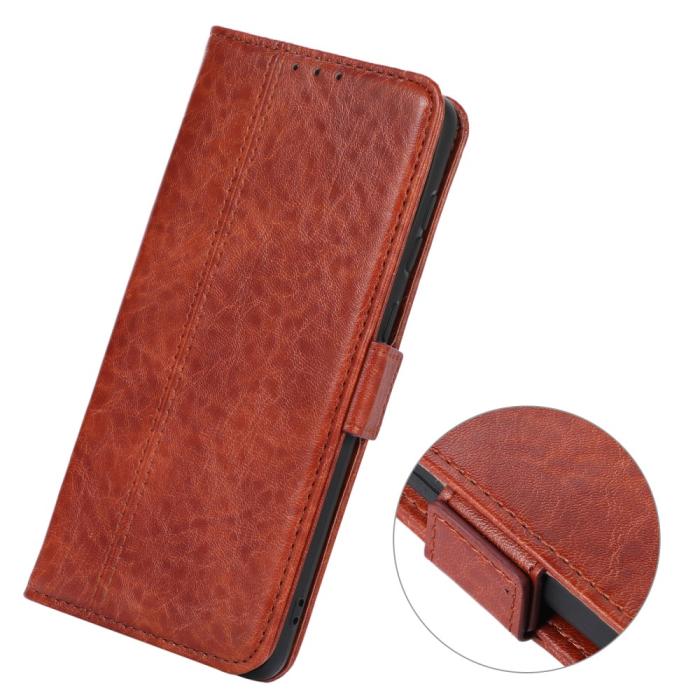 Bild 6, Samsung Galaxy S22 Ultra Fodral Crazy Horse Brun