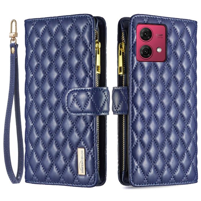 Bild 1, Motorola Moto G84 5G Fodral Multifunktionell Diamond Blå
