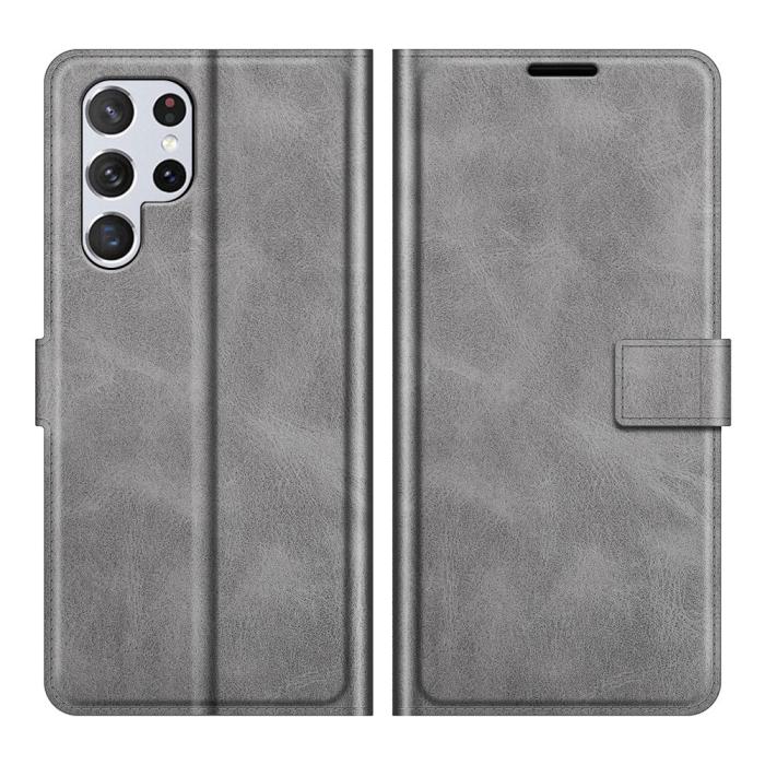 Bild 1, Samsung Galaxy S22 Ultra Fodral Solid Läder Grå