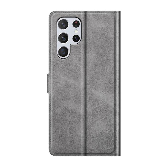 Bild 3, Samsung Galaxy S22 Ultra Fodral Solid Läder Grå