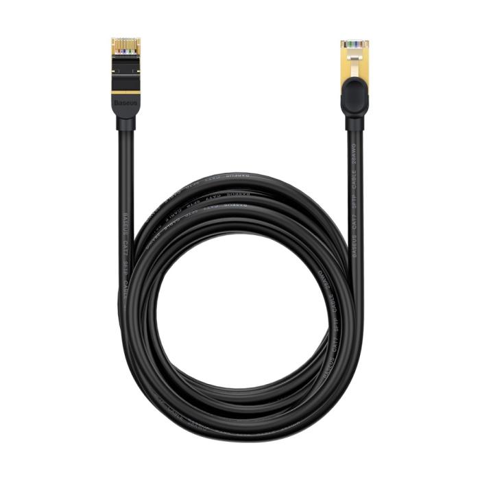 Bild 2, Baseus 20m Cat7 RJ45 Nätverkskabel Svart