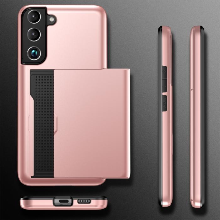 Bild 6, Samsung Galaxy S22 Skal Hybrid Kortfack Svart