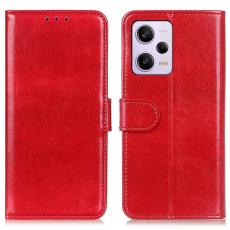 Xiaomi Redmi Note 12 Pro 5G Fodral Crazy Horse Läder Röd