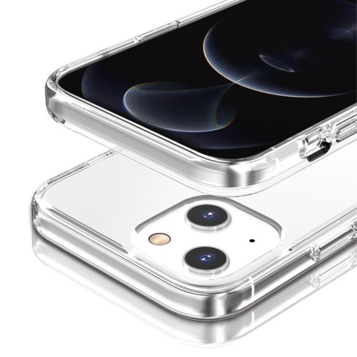 Bild 3, iPhone 15 Skal Hybrid Transparent Rosa