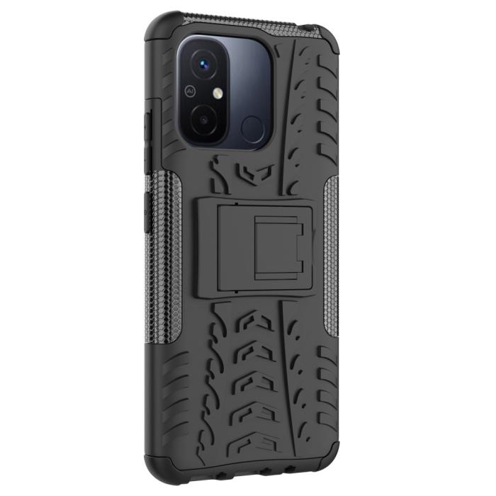 Bild 4, Xiaomi Redmi 12C 4G Skal Ultimata Stöttåligt med Stöd Svart