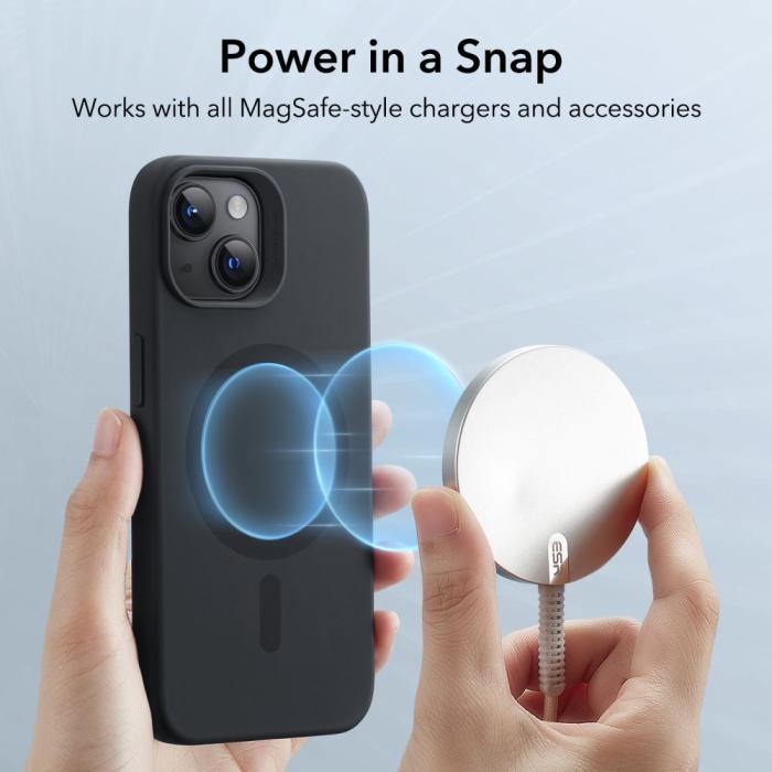 Bild 5, ESR iPhone 15 Plus Skal MagSafe Cloud HaloLock Svart