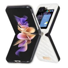 Galaxy Z Flip 6 / 7 FE Skal Diamond Textur Vit