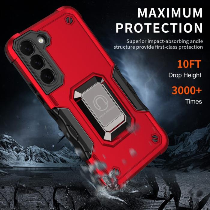 Bild 5, Samsung Galaxy S23 Skal Shockproof Ring Hybrid Vit