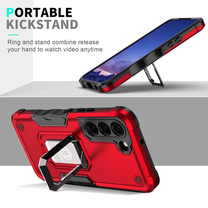 Bild 6, Samsung Galaxy S23 Skal Shockproof Ring Hybrid Vit