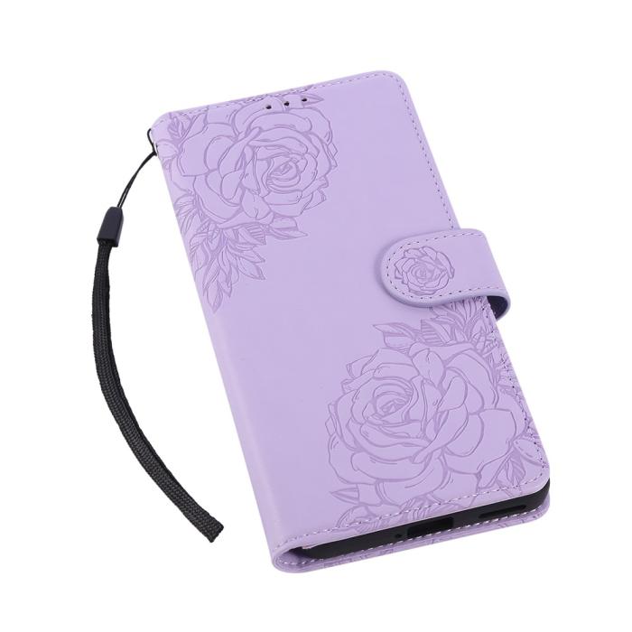 Bild 5, Samsung Galaxy A07 Fodral Med Tryck Blommor Lila