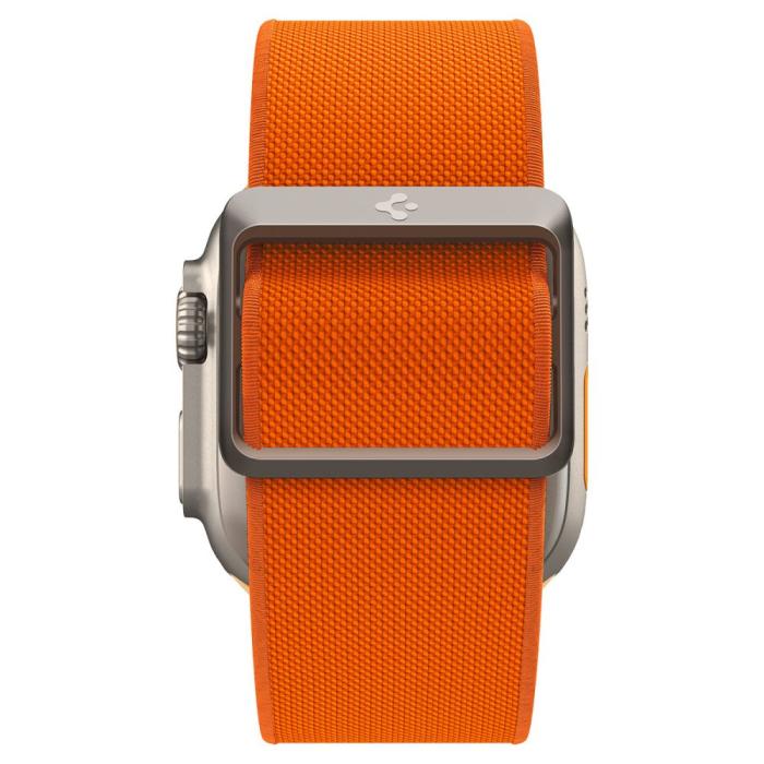 Bild 4, Spigen Apple Watch 42/44/45/49 mm Armband Fit Lite Ultra Orange