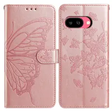 Google Pixel 10a Fodral Med Fj&auml;ril Tryck Ros&eacute;guld