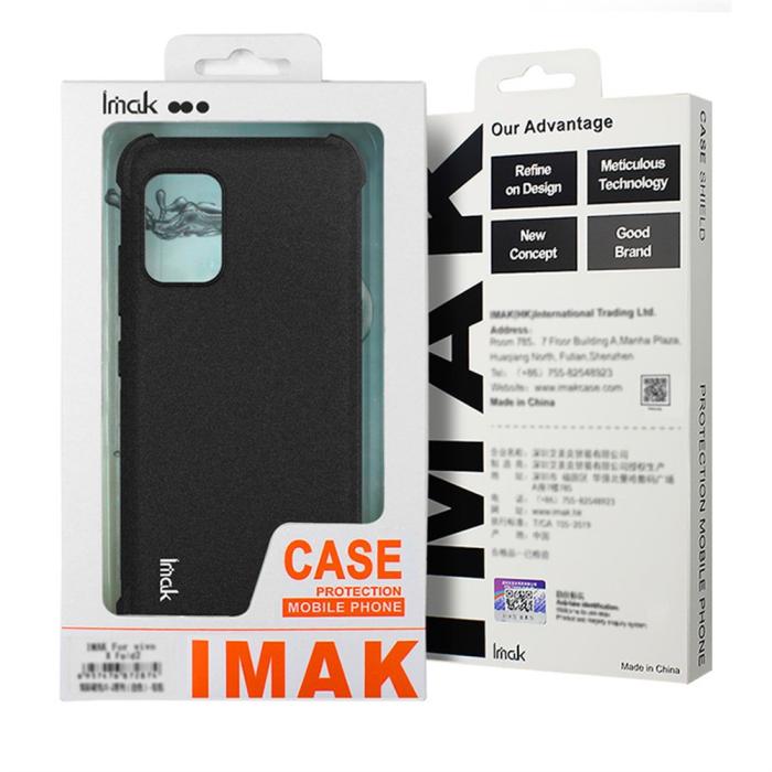 Bild 4, IMAK Xiaomi Redmi 14C Skal TPU AirBag Shockproof Tonad Svart