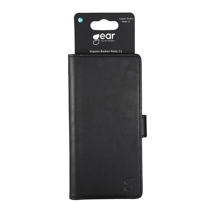 Bild 2, GEAR Xiaomi Redmi Note 11 Fodral Läder Svart