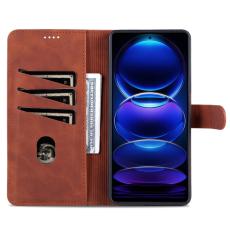 AZNS Xiaomi Redmi Note 10 Pro 5G Fodral Retro Läder Brun