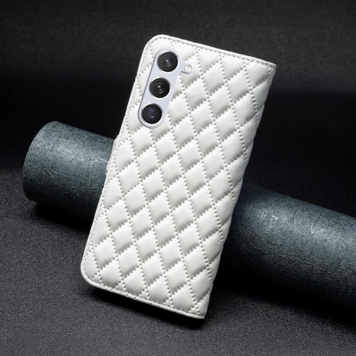 Bild 6, Samsung Galaxy S24 Fodral Diamond Läder Vit