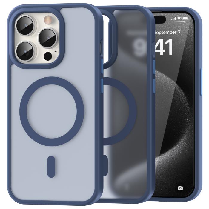 Bild 1, ColorPop iPhone 15 Pro Skal CH MagSafe Matt Lavender Ash