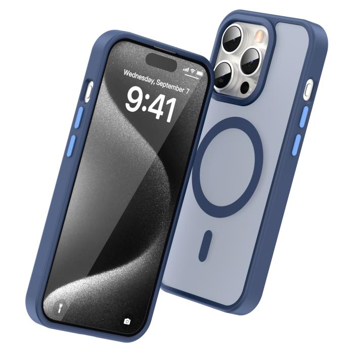 Bild 3, ColorPop iPhone 15 Pro Skal CH MagSafe Matt Lavender Ash