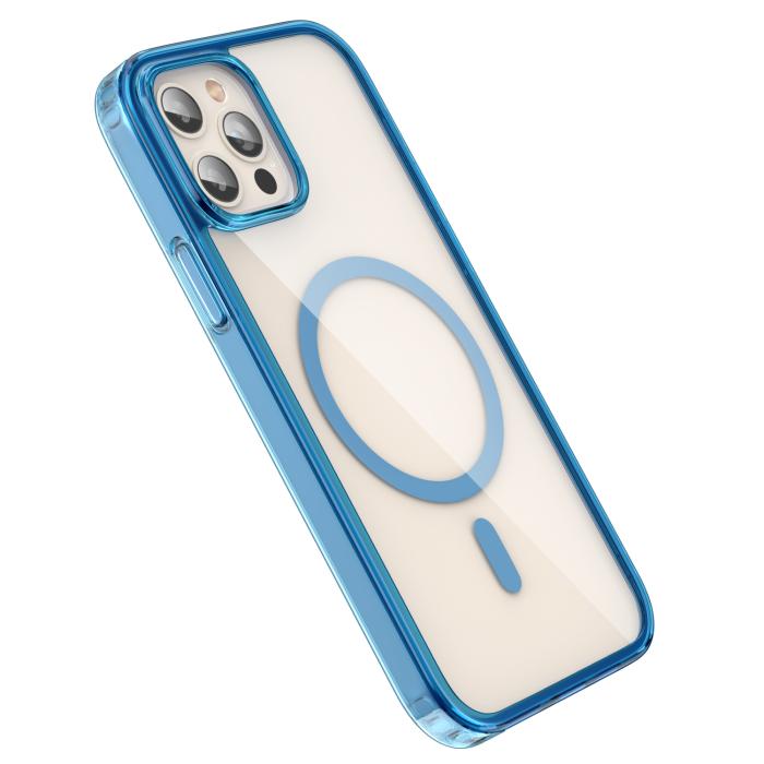 Bild 3, ColorPop iPhone 12 Pro Max Skal CH MagSafe Transparent/Mörk Blå