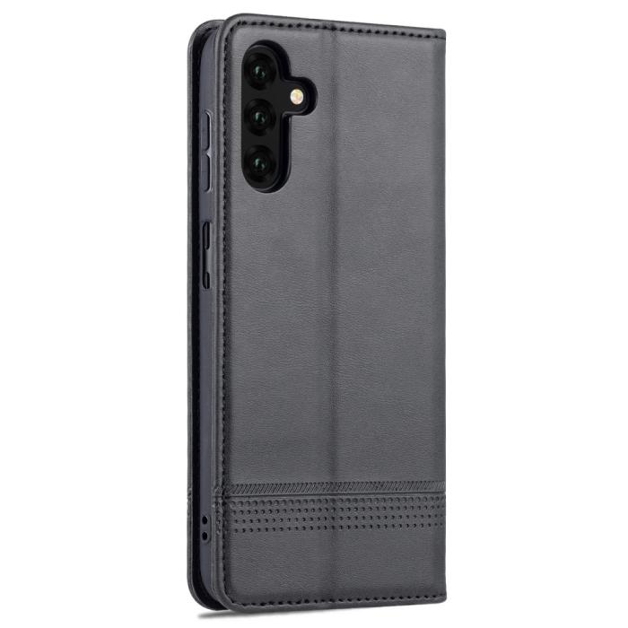 Bild 3, AZNS Samsung Galaxy A04s / A13 5G Fodral Läder Svart