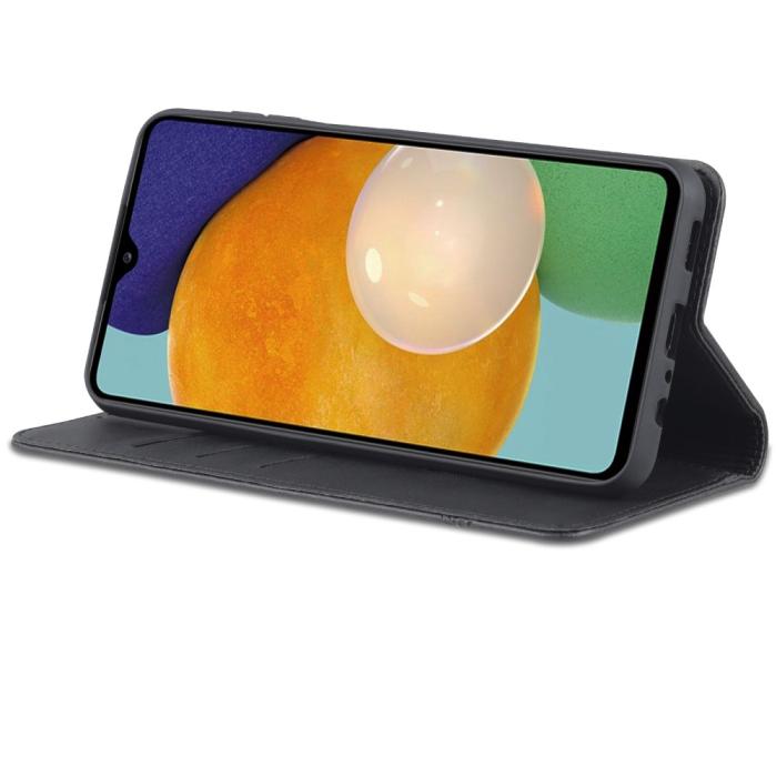 Bild 4, AZNS Samsung Galaxy A04s / A13 5G Fodral Läder Svart
